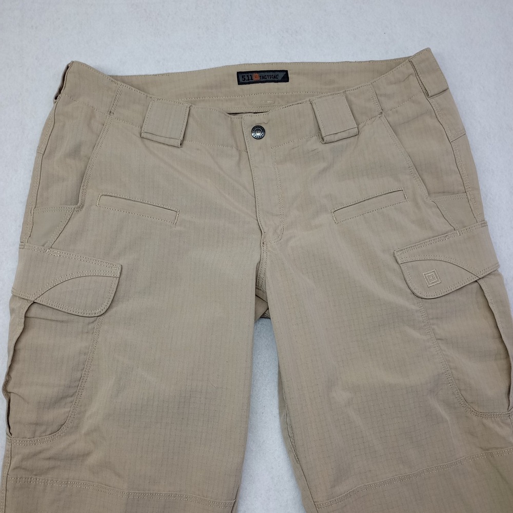 5.11 Tactical Cargo Pants Khaki Tan Ripstop Utility Mens 16 Regular‎ flaws - Picture 2 of 15